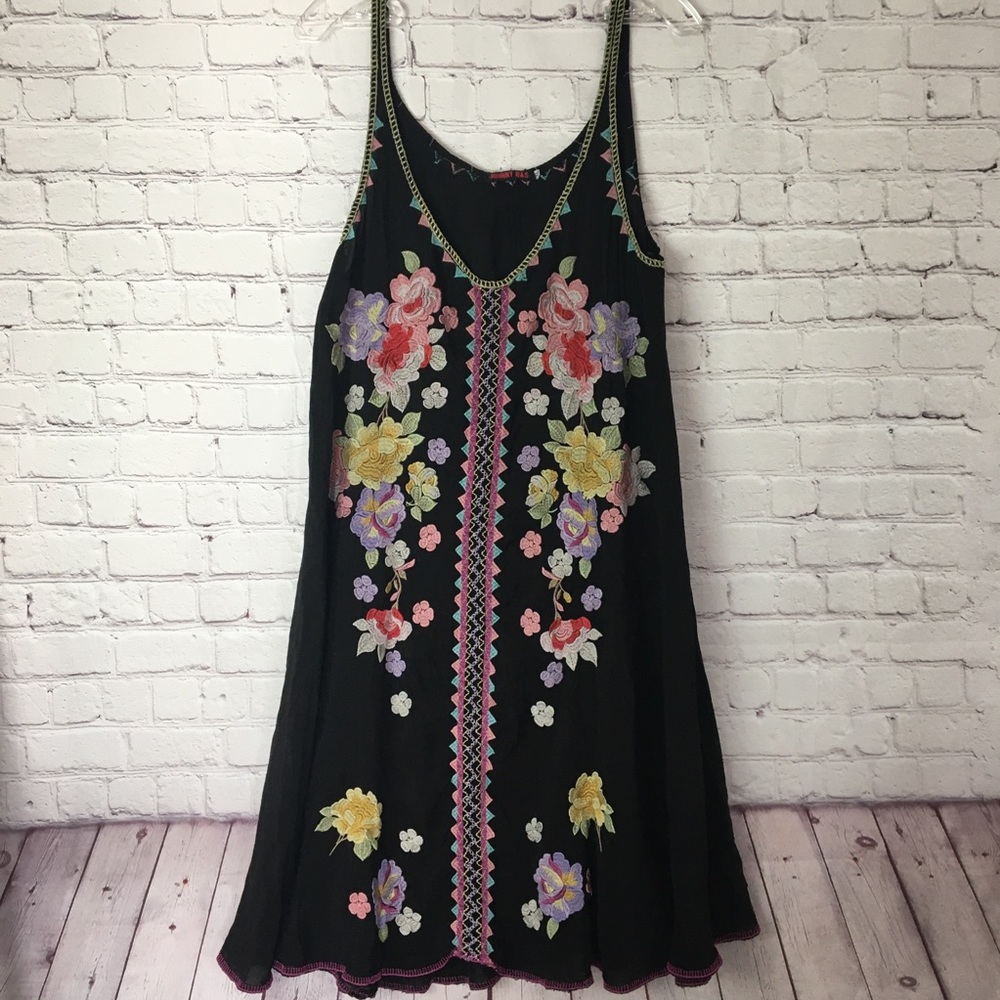 Johnny Was Embroidered Peta Slip Dress Size XL - Picture 6 of 16